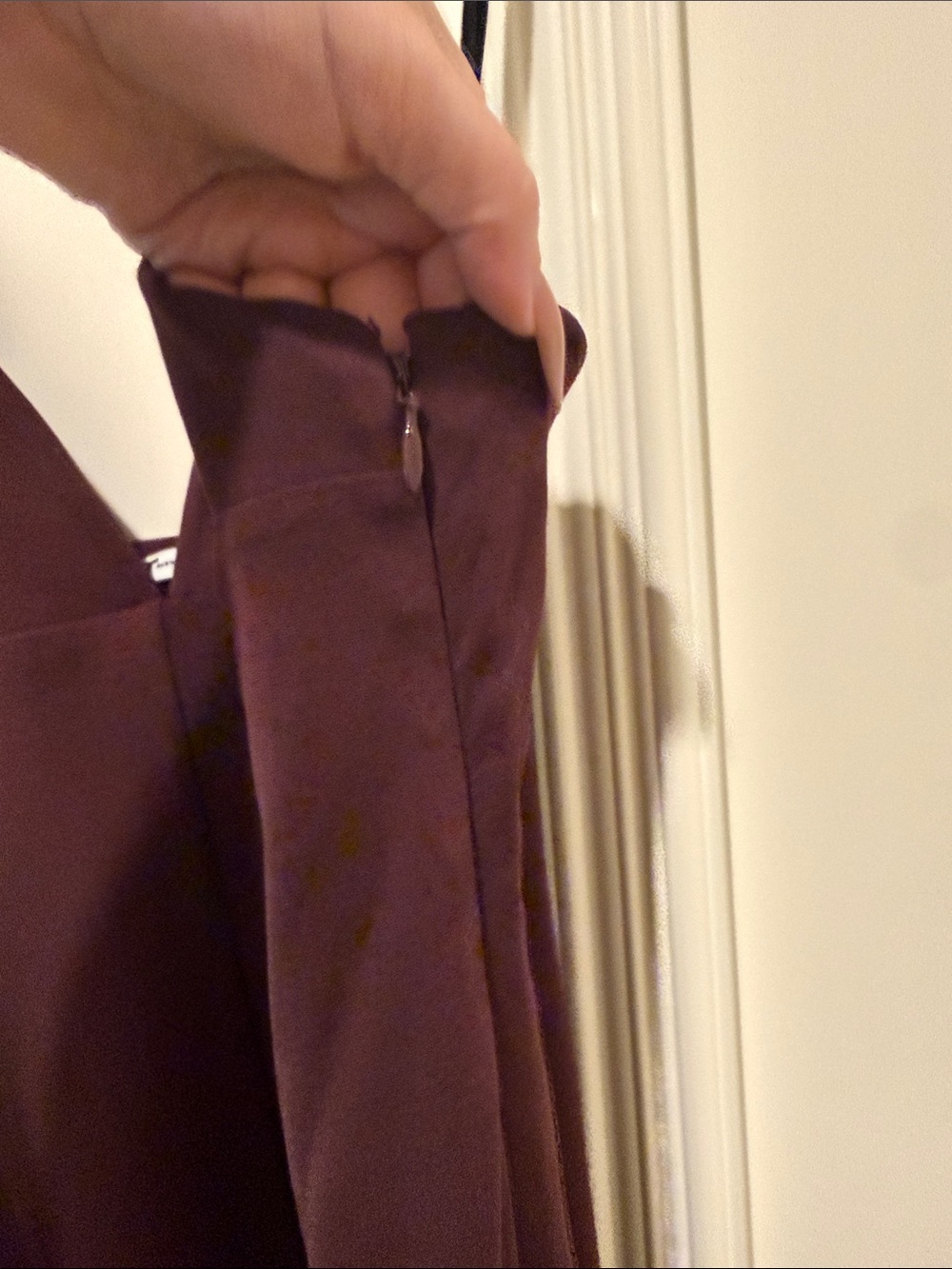T by Alexander Wang Burgundy Spaghetti-Strap Midi Dress - Picture 5 of 5